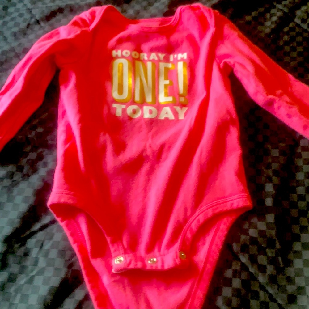 First Birthday Bodysuit! Size 12 Months